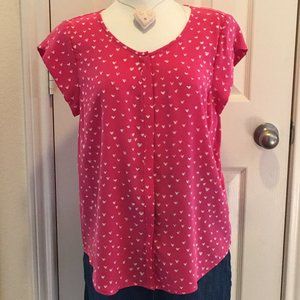 Joie !00% Silk Blouse Sz Large